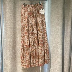 Long Floral Skirt - Medium- New
